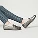 COOL COSER C Women's Casual Comfort Loafers Slip on Flat Shoes Women's Penny Loafers with Arch Support Women Dressy Moccasins (Gunmetal PU,8)