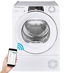 Candy ROE Rapidò H9A2TCEX-S Wasdroger, 9 kg met warmtepomp, capaciteit 9 kg, uitgestelde startfunctie, wit, set voor snelle cycli, energieklasse A++
