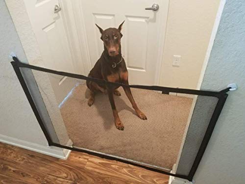 Portão Tela Porta Retrátil Proteção P/Cães Cachorros Bebe