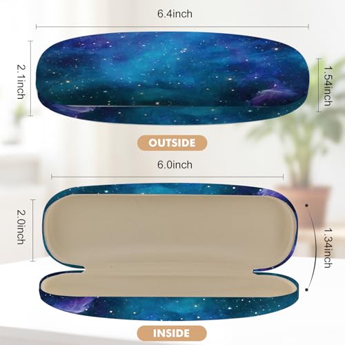 Image of Glasses Case Hard Shell,Portable Protective Eyeglasses Case, Eyeglass Holder Box with Cleaning Cloth, for men women