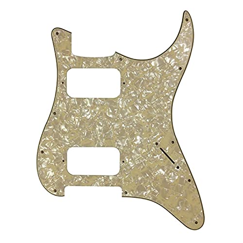 Guitare Pickguard 11 Trou De Vis Guitare pour Pickguard Stratocaster HH Micros Humbuckers Plate Non Contrôle… - Les Beatles, Paul McCartney, John Lennon, RIngo Starr, George Harrison Guitare Pickguard 11 Trou De Vis Guitare pour Pickguard Stratocaster HH Micros Humbuckers Plate Non Contrôle…