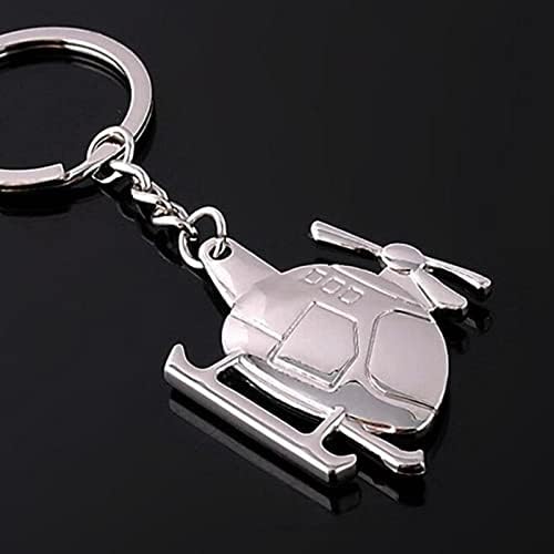 ARFUKA Keyring Helicopter Model Pendant Keychain Metal Key Ring Charm Jewellery Christmas Birthday Gift Keyrings Key Chain Key Ring Holder for Men and Women - Image 4