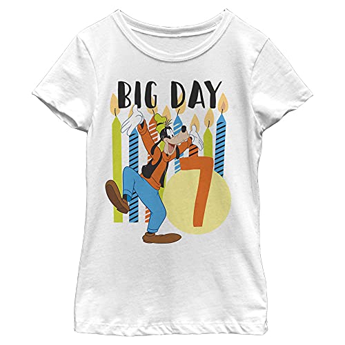 T-shirt Goofy Disney fille blanc taille L imprimé personnages
