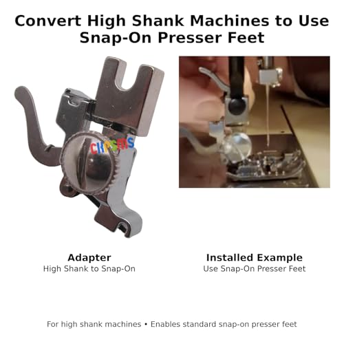 Adaptador Super Alto y Bajo para Pies de Máquina de Coser miniatura 3