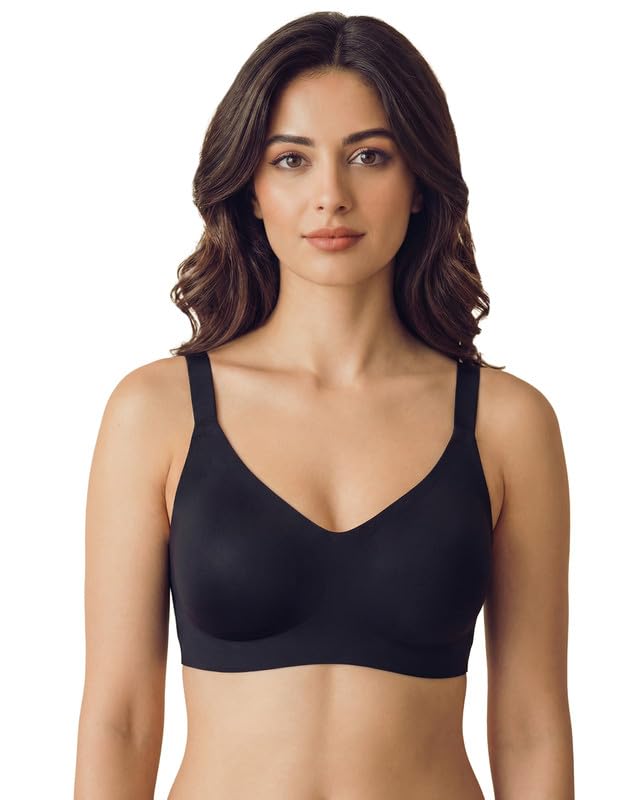 Image of Tweens Cotton Padded Bonded Bra for Women | Full Coverage Wire-Free Bra | Seamless No-Dig Comfort | Breathable Cotton | Elastic-Free Bottom Band & Side Wings | Pack of 1|