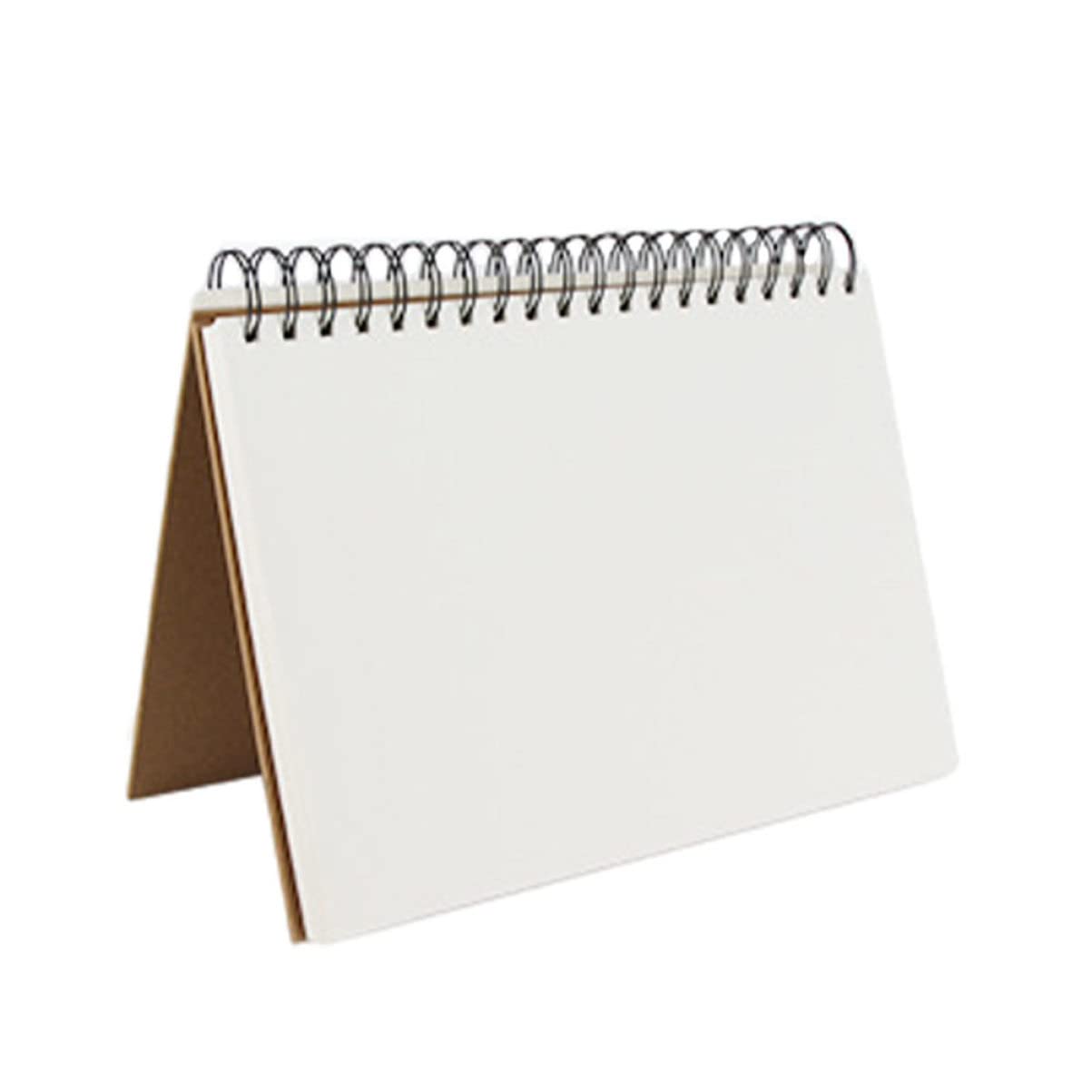 FONDOTIN 1pezzi Quaderno per Schizzi Copertina Spirale Blocco da Disegno Carta Bianca Spessa Vuota per Pittura e Disegno Creativo