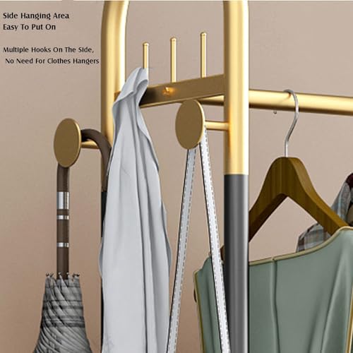 Porte-manteau autoportant 60x30x168 cm avec base en pierre pour entrée et chambre