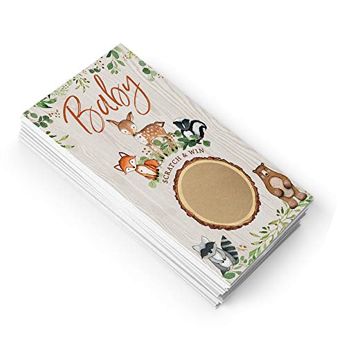 Juego de cartas para Baby Shower, tema bosque, 30 tarjetas miniatura 3