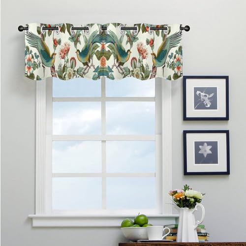 Cenefa floral de peonía Chinoiserie para solucionar la falta de privacidad en ventanas de cocina y baño 4