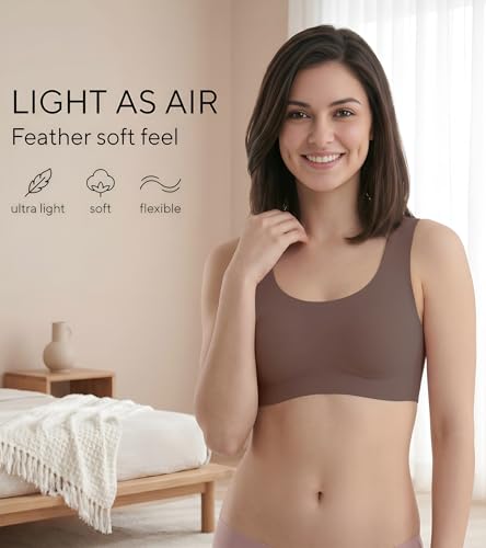 Image of Dimore Comfort Revolution Seamless Bra Easy lite Full-Coverage Wirefree Everyday Bra with CloudSoft Comfort with Removable Pad