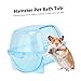 Garneck 1pc Hamster Bathing Tub Bath Basin for Small Pets Random Color for Hamsters Mice and Gerbils Lightweight and Breathable Bath Room