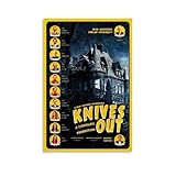 NBHDWF Knives Out Poster Classic Movie Vintage Posters for Room Aesthetic Canvas Wall Art for Teens Room Decor 12x18inch(30x45cm), Unframe-style-14