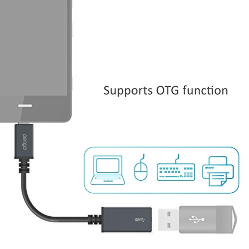 Pengo Usb-C To Usb-A Female Adapter Cable, Usb 3.1, Usb-C Otg Adapter, Support Otg (On-The-Go) Function For Mobile Phones Like Samsung, Pixel, And Notebooks Like Surface Go, Macbook Pro #TOP2