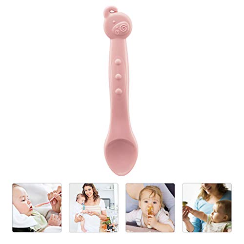 STOBOK Colheres Macias de Silicone para Bebê Colheres de Alimentação Quentes E Seguras para Alimenta