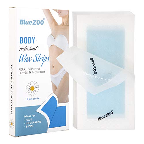 Wax strips for Hair Removal, 80 Body Wax Strips, Fast & Easy Waxing at Home for Arms, Legs, Facial, Eyebrow, Bikini, Body, Hair Waxing for Women, Men.