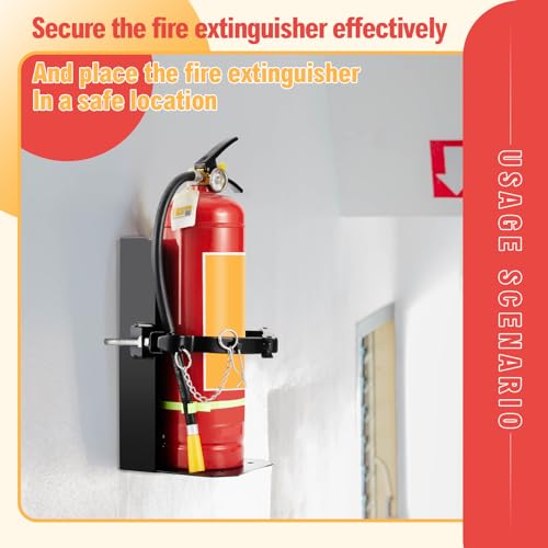 image for Zonon Heavy Duty Fire Extinguisher Mount Bracket Metal Fire Extinguish