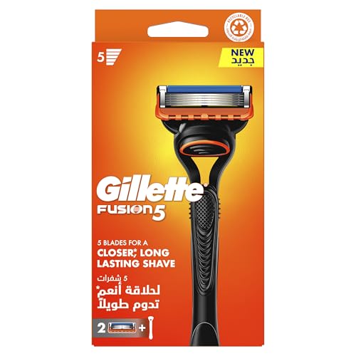 Gillette Fusion 5 Mens Razor 1 Handle + 2 Blades