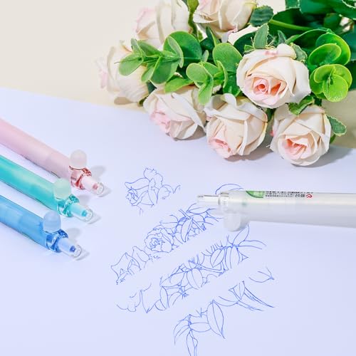 Set 7 bolígrafos borrables retráctiles tinta azul miniatura 6