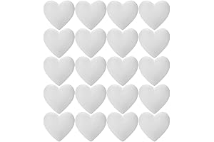Styrofoam Heart Shaped Modeling Balls