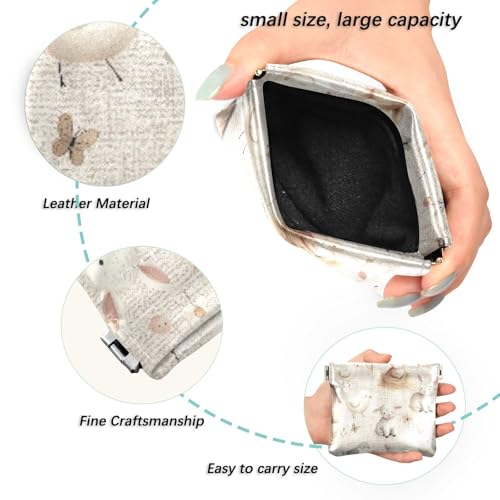 Farm Animals Coin Purse Leather Pouch Change Purse, Squeeze Coin Pouch for Cards, Keys & Lipsticks, Unisex2