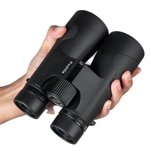 Binoculares 12x50 HD para adultos BAK4 con estuche resistente miniatura 1