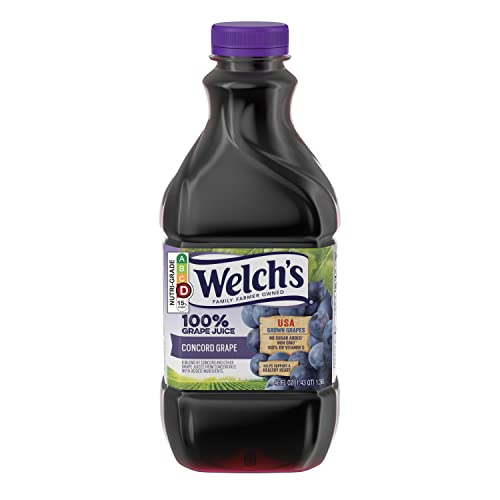 Welch's 100% Grape Juice, Concord Grape, 46 Fl Oz Bottle