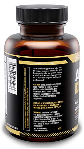 Peak Performance Alpha Day Nootropic Energy Supplement - 60 Capsules - Brain Booster & Immune Support - Improves Focus, Concentration, Cognitive Function & Memory - Gluten & Gmo Free #TOP1