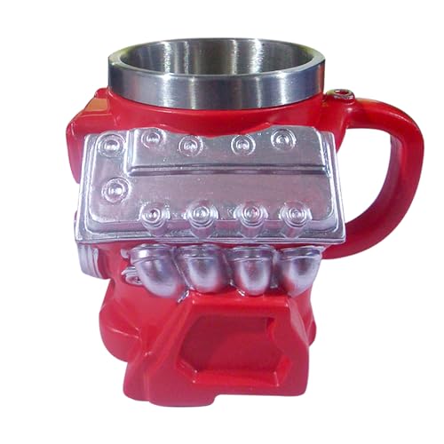 Cafetera para motor de coche - Taza creativa V8, vasos de diseño automotriz, fácil limpieza, regalo duradero para mecánico | Leche única para los amantes de los hombres adultos, entusiastas D