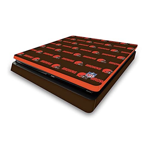 Skin autocollant NFL Cleveland Browns pour console PS4 Slim par Head Case Designs
