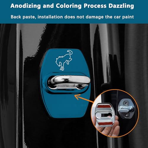 YJMOTOR Fit Bronco Sport 2021 2022 2023 Capa de trava de aço inoxidável para proteção de braço de po