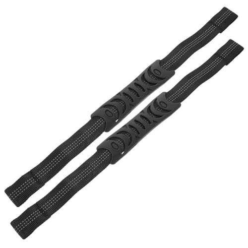 jojofuny Poignée D'assistance Voiture Lot de 2 Pièces Facile à Installer en Nylon Noir, Résistante à l'usure et Soutien Sécurisé des Passagers Âgés pour Siège Arrière