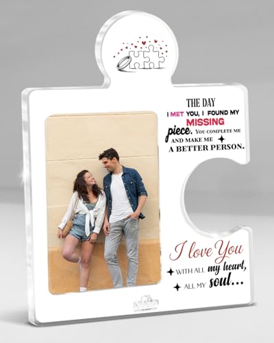 Romantic Couple Puzzle Photo Frame Gift