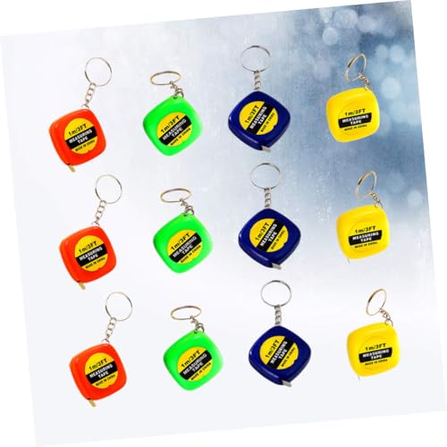 Cinta métrica portátil mini con llavero OSALADI 24 pzas miniatura 4