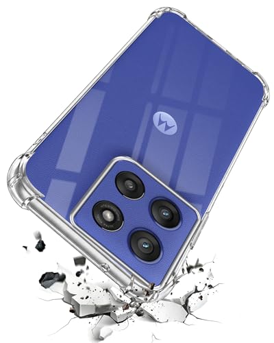 Image of Jkobi Shockproof Crystal-Clear Back Cover for Motorola Moto Edge 60 Stylus (Anti Yellow Case | Drop & Camera Protection | Hard Polycarbonate)