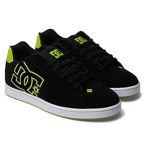 Image of DC Men's Net Skate Casual Shoe Black /Lime Green 10.5