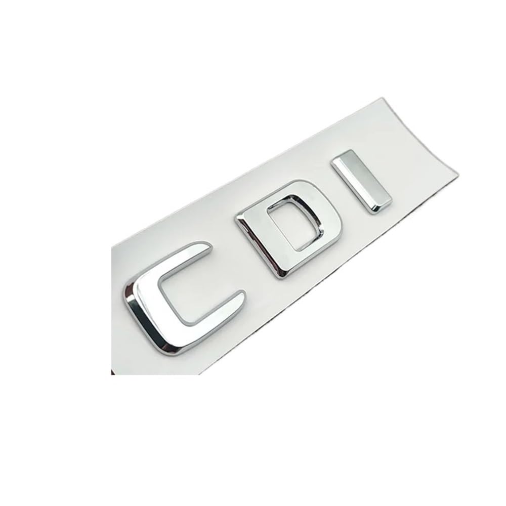 YTQMoreBNZ YYDStes ABS Chrome Black Logo C220 Emblem Letters Car Trunk Badge Compatible With Mercedes-Benz W204 W205 C 220 C220