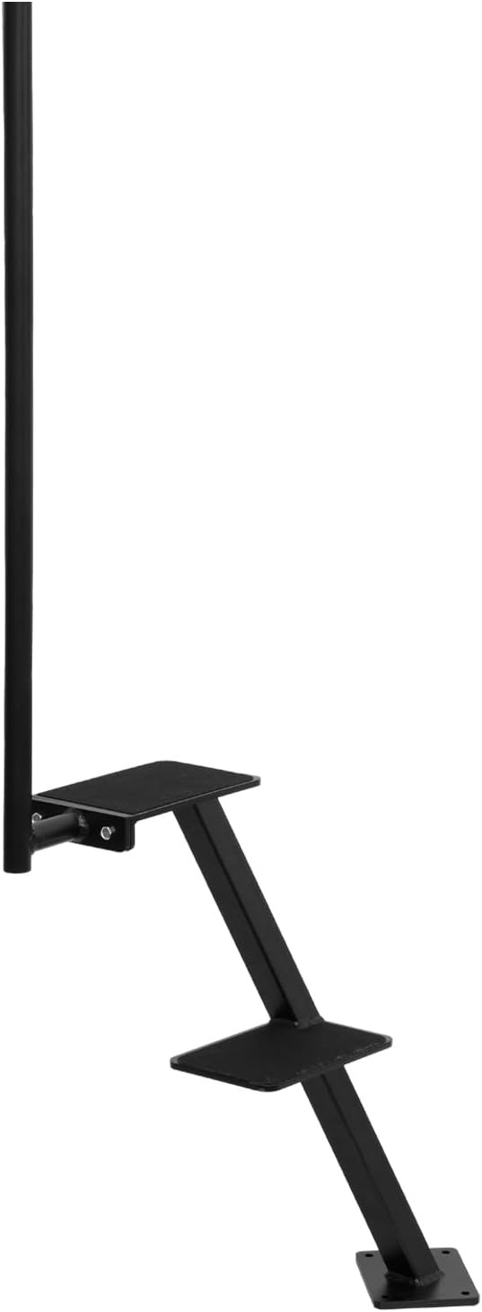 Boat Trailer Tongue Steps,Heavy Duty Yacht Trailer Ladder with Handle - 2 Step Fishing Non-Slip Boat Steps for Conveniently Reach Yachts, Ships