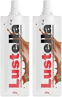 Lustella Infused Hazelnut Chocolate Spread - Fun for Couples (2 pack)
