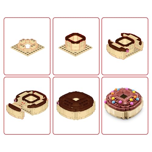 MAX Premium Snacks Building Bricks (Doughnut) Novelty Unboxing Toy Collectible Mini's by ZURU