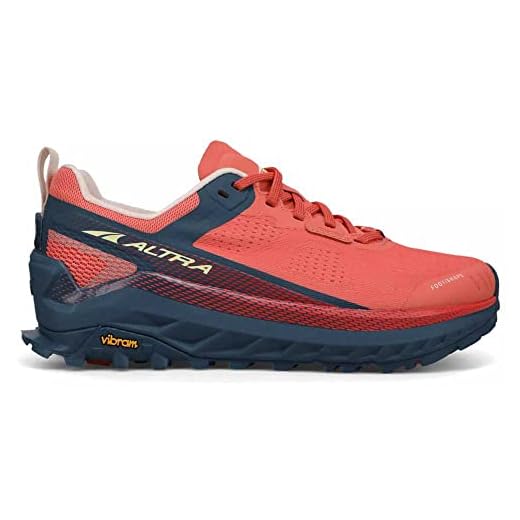 ALTRA Olympus 4 Trail Running Shoe - Women's Navy/Coral 6.5