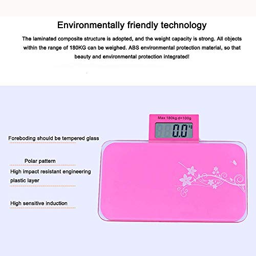 Báscula digital de baño con plataforma de vidrio templado miniatura 2