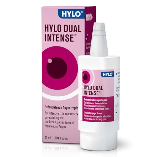 HYLO DUAL INTENSE Augentropfen bei trockenen Augen, intensiv, mit Hyaluronsäure und Ectoin, 10 ml