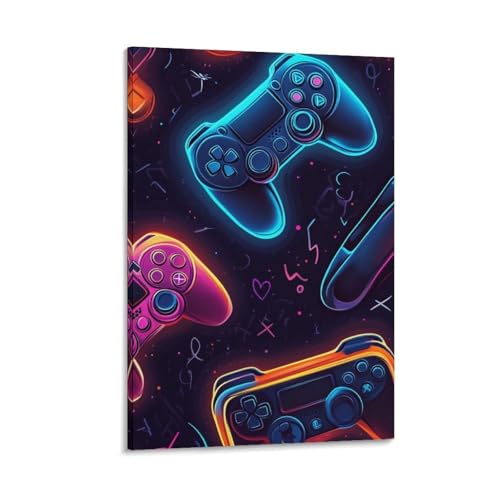 Gamer Murale Décoration Toile 30x45cm pour Chambre Ado