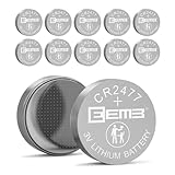 EEMB 10 Batería Etiqueta de Batería CR2477, Batería de Litio 3V con Etiqueta de Soldadura DL2477、ECR2477 para Velas ElectróNicas, Luces, Control Remoto, Llaveros, Alarmas, Sensores de Contacto