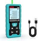 Kiprim Metro Laser Professionale, 100m Portata, ±2mm Precisione, Classe II Laser, Misuratore Laser Ricarica USB-C, Bolla Elettronica, 10 Modalità Misura, con Pannello Riflettente - LD100
