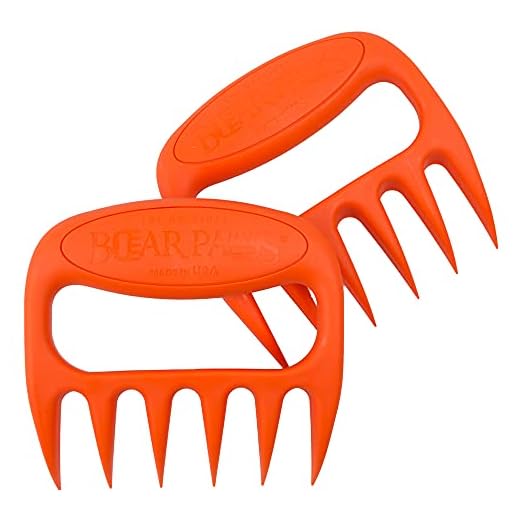 The Original Bear Paws Shredder Claws - Easily Lift, Handle, Shred, and Cut Meats - Essential for BBQ Pros - Ultra-Sharp