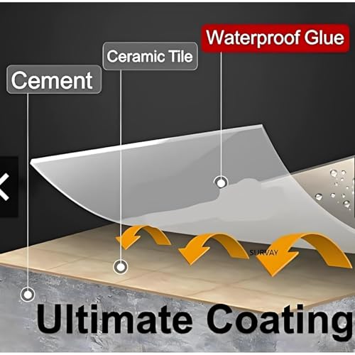 Image of waterproof glue 300gm with Brush Heavy Duty Waterproof Adhesive for Indoor&Outdoor Crack Seal Agent Clear Leak Repair Coating for Roof,Wall Cracks,Bathroom,Tiles,Pipe,Concrete,Metal&Wood