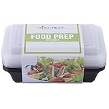 7 Pack - Food Prep Containers (1 Compartment) - Take Healthy & Delicious Lunches To Work All Week