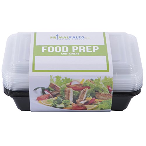 7 Pack - Food Prep Containers (1 Compartment) – Take Healthy & Delicious Lunches To Work All Week