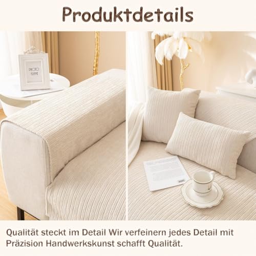 Gluhbirnen Sofadecke, Sofadecken Für Sitzfläche, Sofaschoner rutschfest, Sofa Überzug, Chenille Sofabezug l Form, Sofa Überwurfdecke, Couch Bezug, Couch Decke, Grau, 70 * 70CM